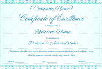Fresh Free Certificate Templates For Word 2007
