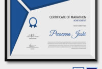 Fresh Marathon Certificate Templates