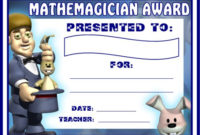 Fresh Math Award Certificate Templates