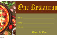 Fresh Pizza Gift Certificate Template