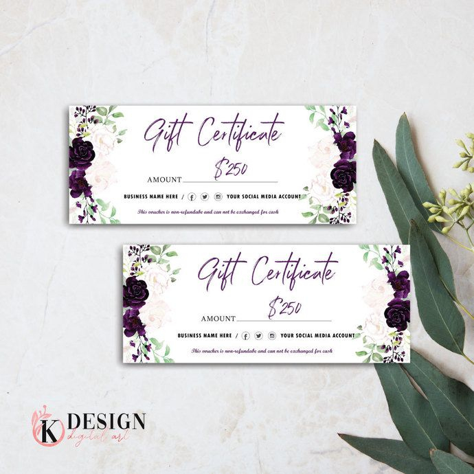 Fresh Printable Photography Gift Certificate Template