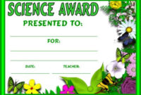 Fresh Science Fair Certificate Templates