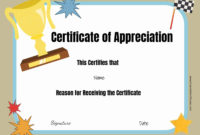 Fresh Template For Certificate Of Award