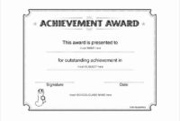 New 7 Scholarship Award Certificate Editable Templates