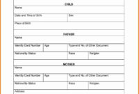 New Baby Death Certificate Template