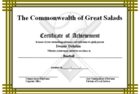 New Baseball Achievement Certificate Templates