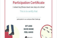 New Certificate Of Participation Template Pdf