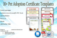New Child Adoption Certificate Template