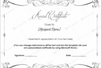 New Congratulations Certificate Template 7 Awards