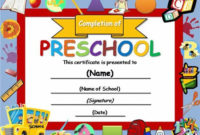 New Daycare Diploma Template Free