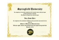 New Doctorate Certificate Template
