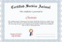 New Dog Training Certificate Template