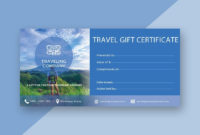 New Free Travel Gift Certificate Template