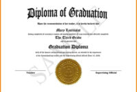 New Graduation Certificate Template Word
