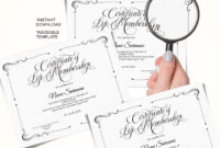 New Life Membership Certificate Templates