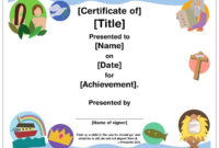 New Lifeway Vbs Certificate Template