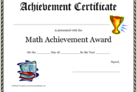 New Math Certificate Template