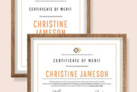 New Merit Award Certificate Templates