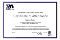 New Perfect Attendance Certificate Template Free
