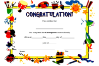 New Printable Kindergarten Diploma Certificate