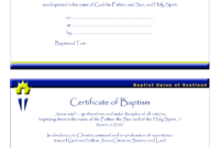 New Roman Catholic Baptism Certificate Template