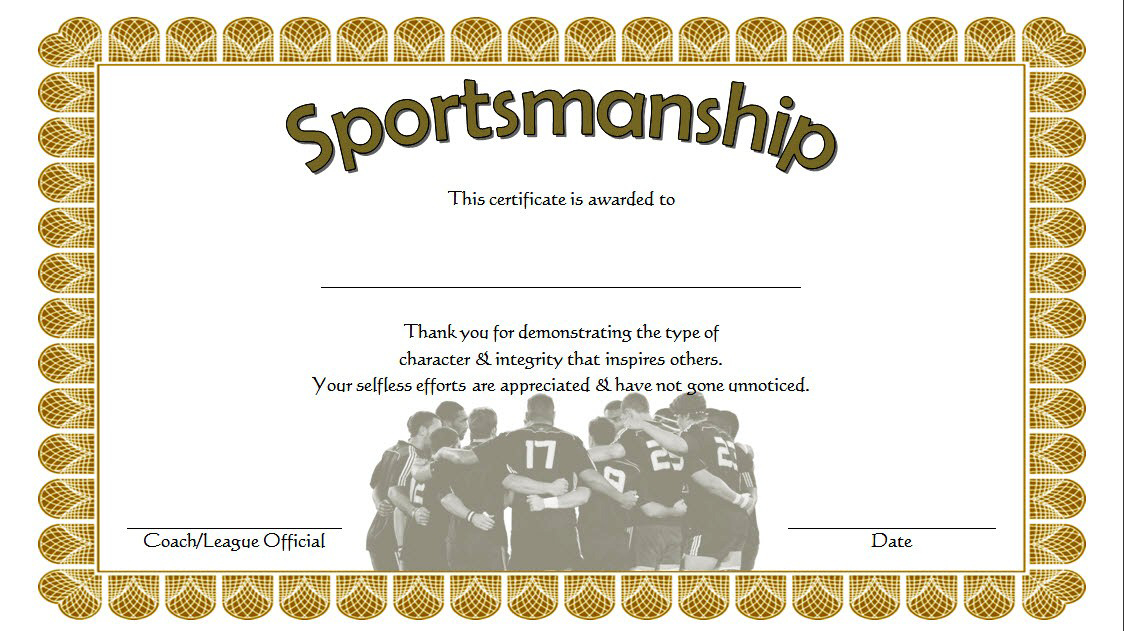 New Soccer Award Certificate Template