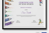 New Sports Award Certificate Template Word