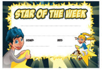 New Student Of The Week Certificate Templates