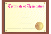New Thanks Certificate Template