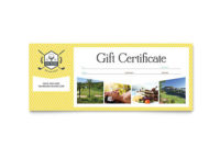 New Travel Gift Certificate Templates