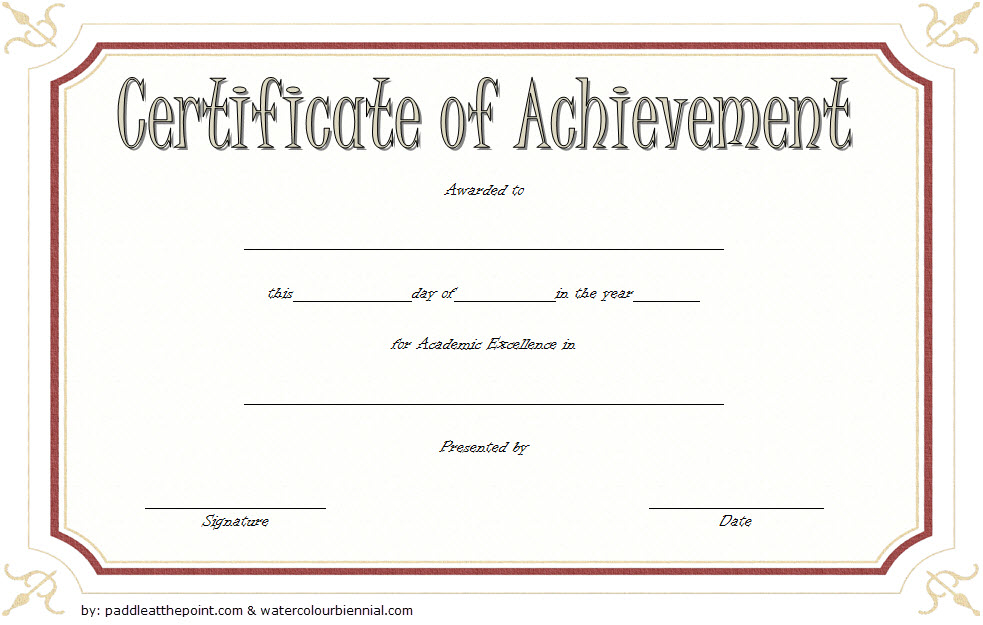 Professional Academic Achievement Certificate Templates