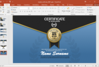 Professional Award Certificate Template Powerpoint