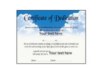 Professional Baby Dedication Certificate Templates