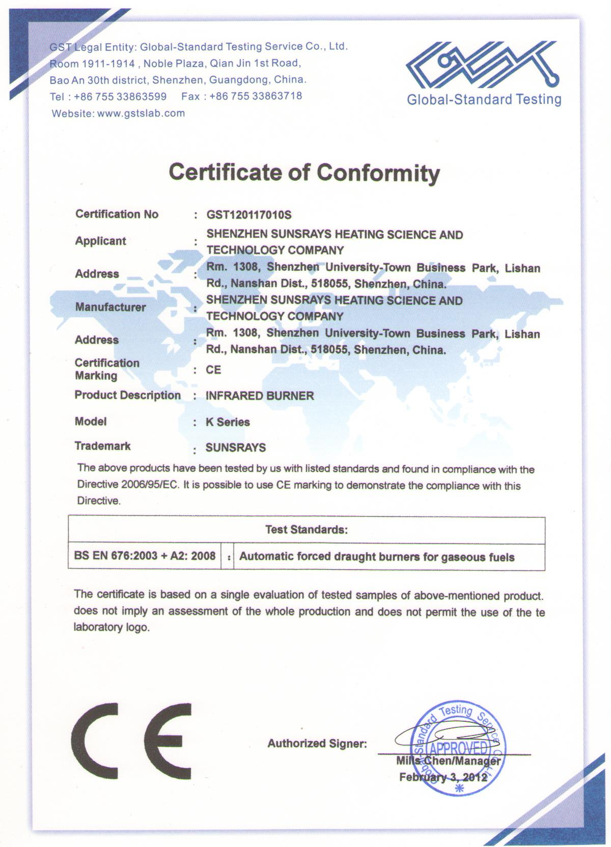 Professional Certificate Of Conformance Template