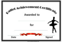 Professional Dance Certificate Template