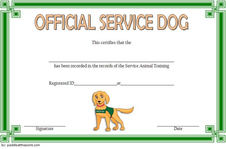 Professional Dog Obedience Certificate Templates