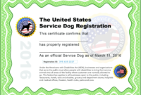 Professional Dog Training Certificate Template