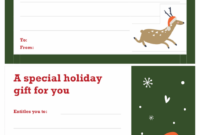 Professional Free Christmas Gift Certificate Templates