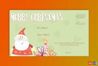 Professional Merry Christmas Gift Certificate Templates