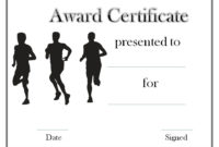 Professional Running Certificate Templates