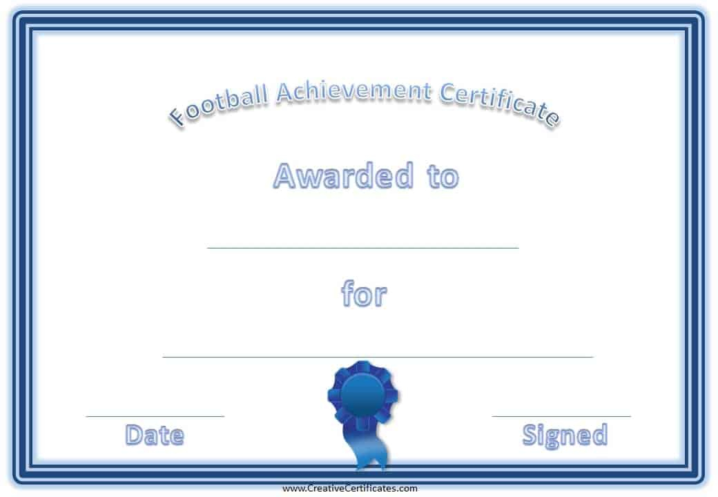 Professional Soccer Certificate Template Free 21 Ideas