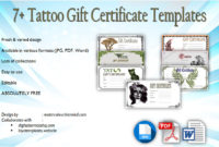 Professional Tattoo Gift Certificate Template