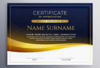 Professional Template For Recognition Certificate