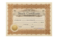Professional Template Of Share Certificate