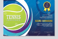 Professional Tennis Achievement Certificate Template