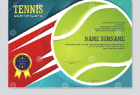 Professional Tennis Gift Certificate Template