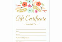 Professional Valentine Gift Certificate Template