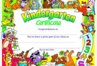 Simple 7 Kindergarten Diploma Certificate Templates Free
