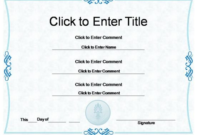 Simple Award Certificate Template Powerpoint