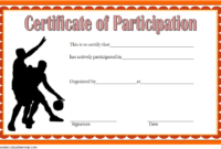 Simple Basketball Gift Certificate Template
